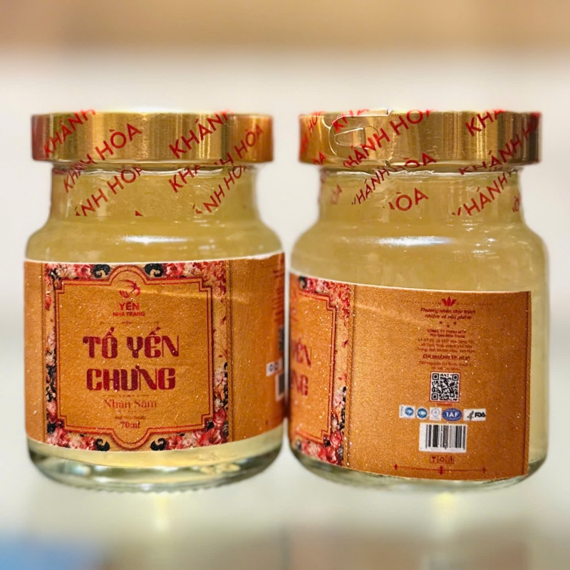Yến chưng tươi vị Nhân Sâm