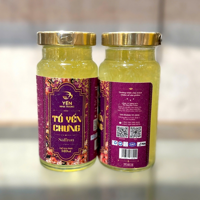 Yến chưng tươi vị Saffron